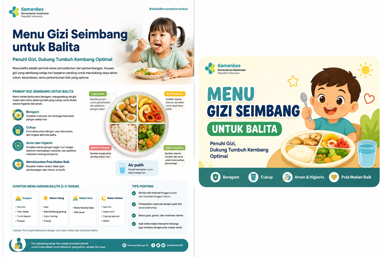 Menu Gizi Seimbang untuk Balita